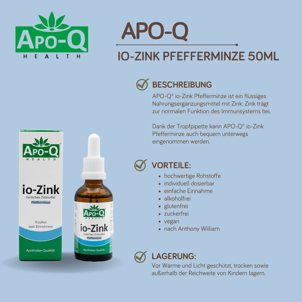 Bild von APO-Q io-Zink Pfefferminze 50ml
